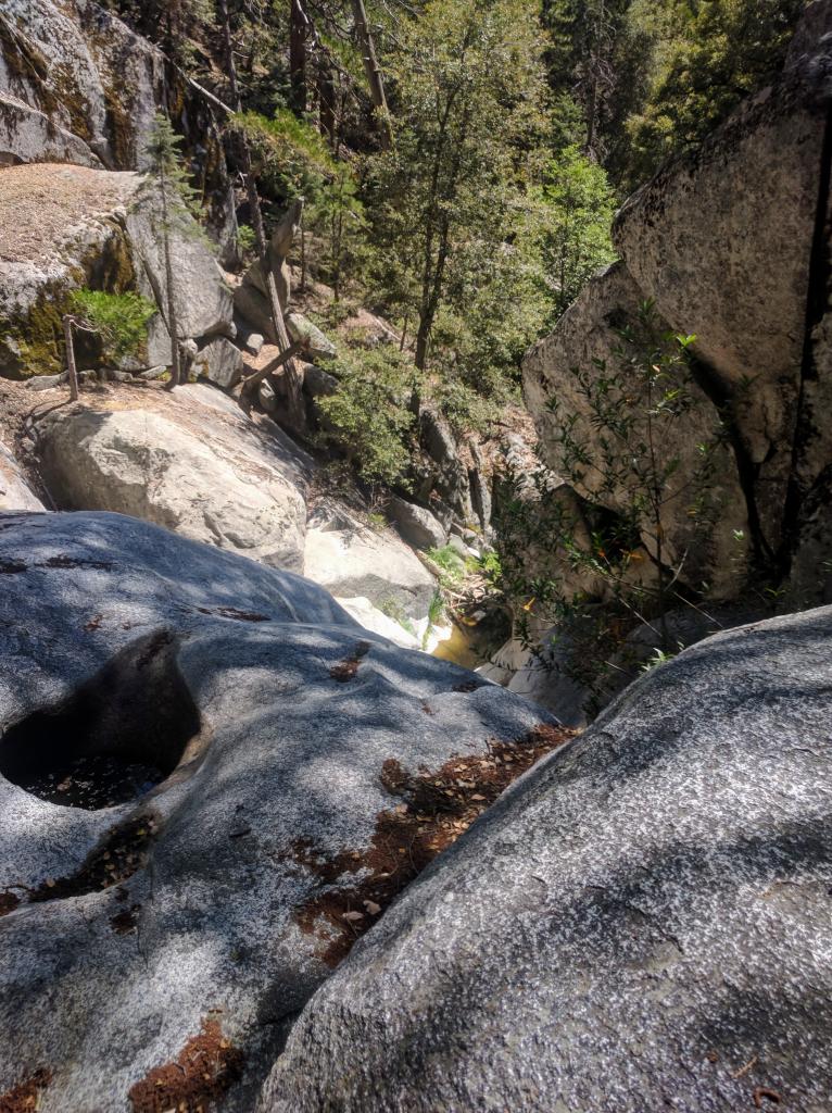 View from the top of the waterfall at Dark Canyon. Photo credit: Nicole Gardner.