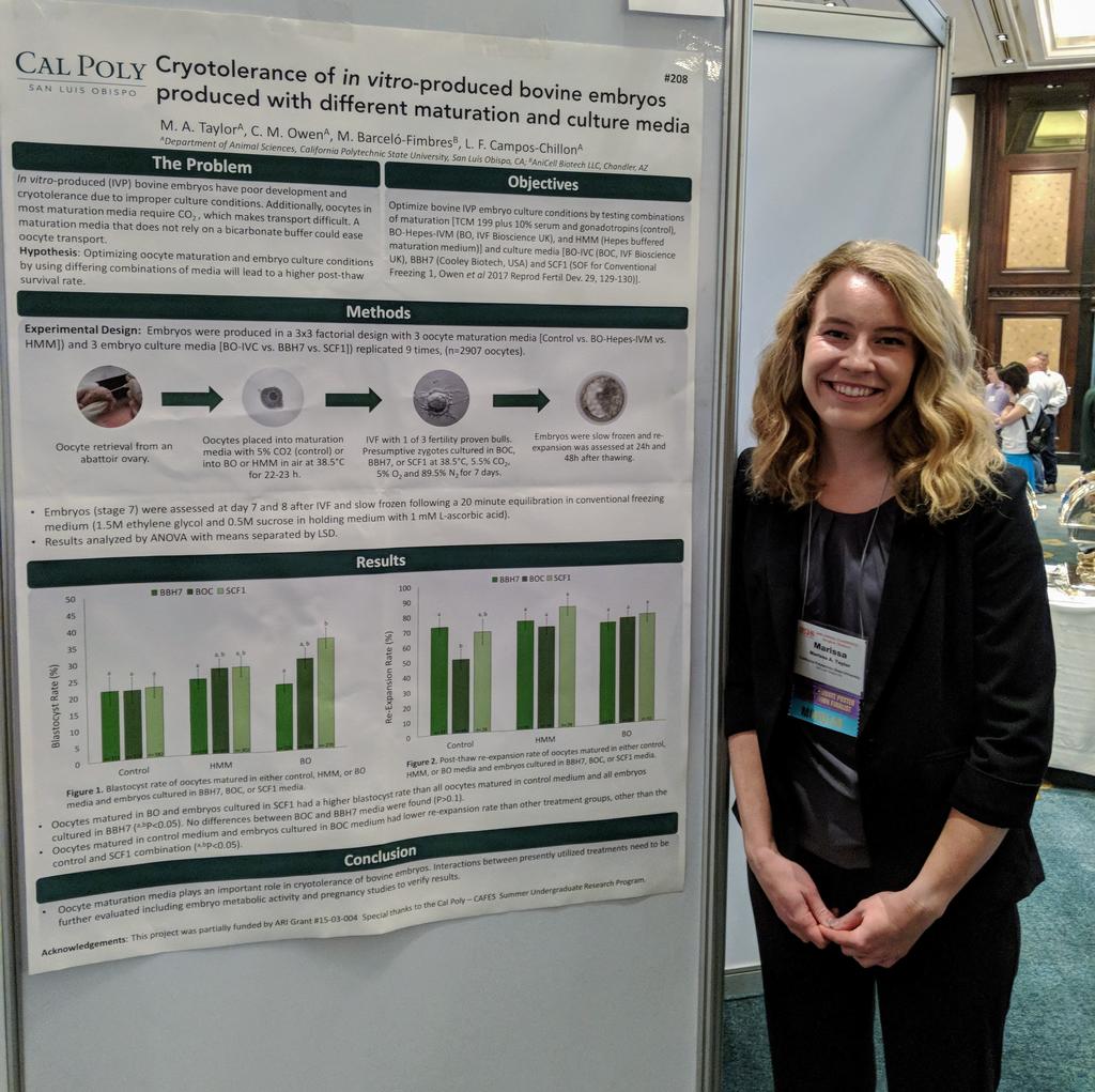 Presenting my Cal Poly research at the International Embryo Technology Society’s Student Competition in Bangkok, Thailand.